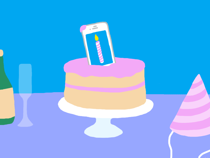 Happy birthday iphone 5 | Birthday gif, Birthday cake with photo, Happy  birthday