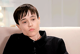 instead i look at the sky and i feel nothing — ELLIOT PAGE GIF PACK