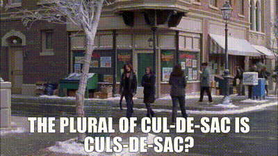 YARN | THE PLURAL OF CUL-DE-SAC IS CULS-DE-SAC? | Gilmore ...