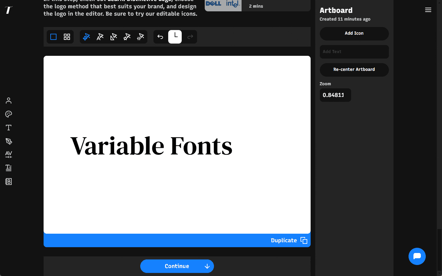 Variable Fonts Support allows for precise adjustments of weight and other variable properties with an intuitive slider control.