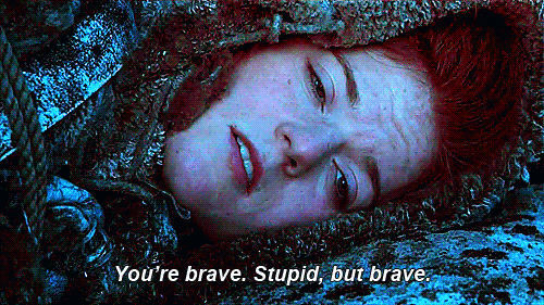 you're brave. stupid, but brave gif | Got game of thrones, Game of thrones,  Got game