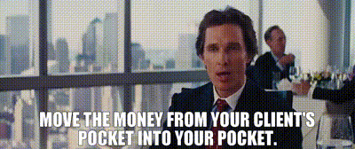 Image of Move the money from your client's pocket into your pocket.