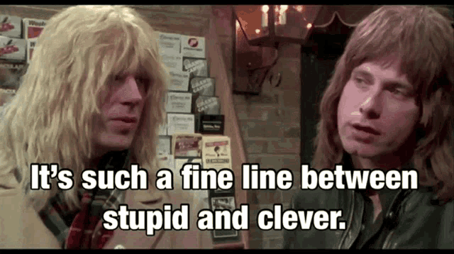 Spinal Tap Clever And Stupid GIF - Spinal Tap Clever And Stupid Fine Line -  Discover & Share GIFs