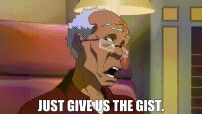 YARN | Just give us the gist. | The Boondocks (2005) - S03E13 The Fried  Chicken Flu | Video gifs by quotes | 15cf9d15 | 紗