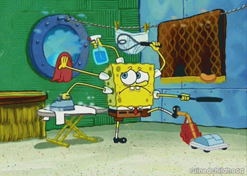 Multitasking GIF - Spongebob Spongebob Squarepants Stressed ...