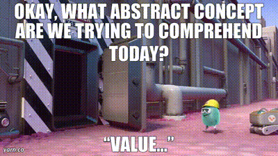 YARN | Okay, what abstract concept are we trying to comprehend today?  “Value…” | Inside Out (2015) | Video clips by quotes | b759fe8e | 紗