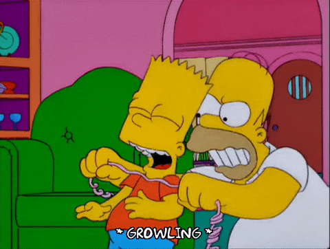 Homer Simpson Fighting GIF - Find & Share on GIPHY