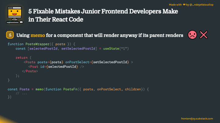 5 Small (Yet Easily Fixable) Mistakes Junior Frontend Developers Make ...