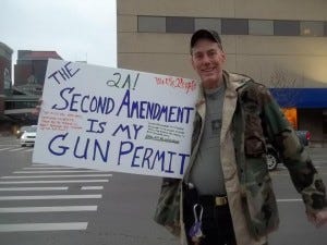 Kentucky 2nd Amendment gun rally - sign says it all!
