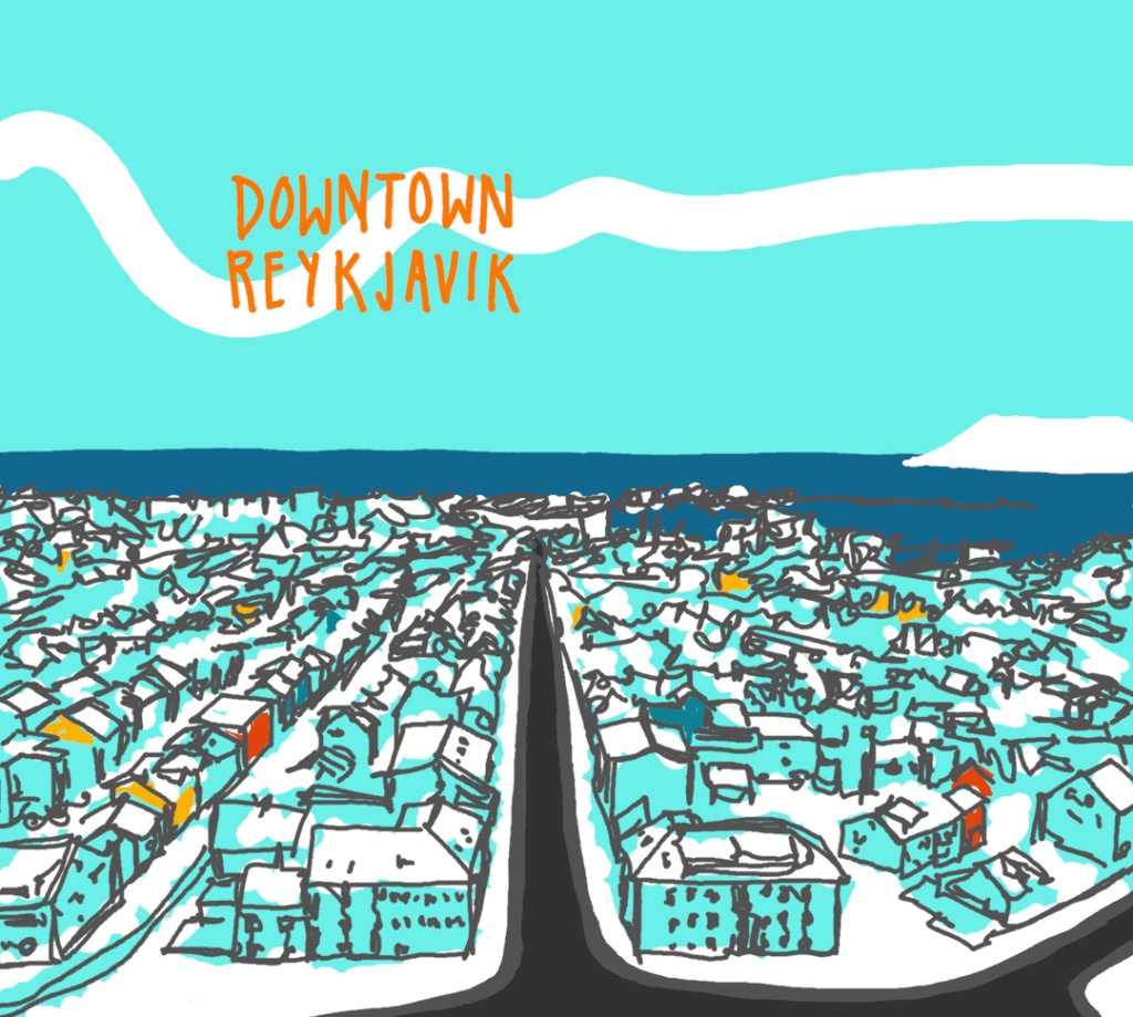 illustration of downtown Reykjavic