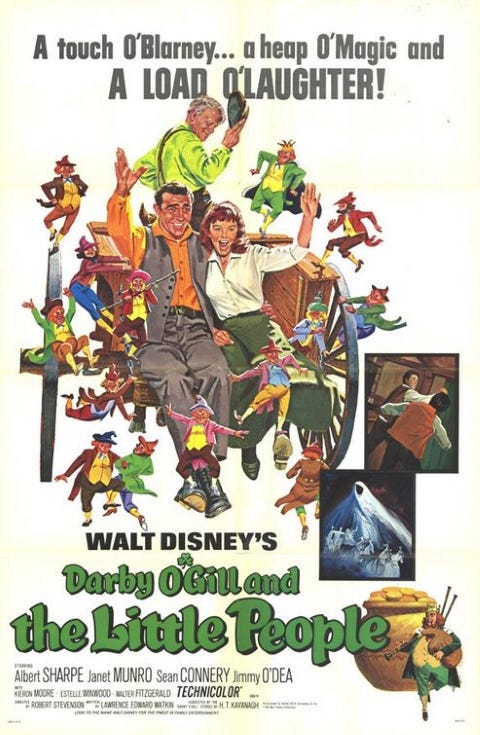 Rerelease poster for Darby O'Gill And The Little People
