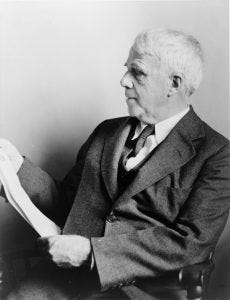 Photo of Robert Frost.