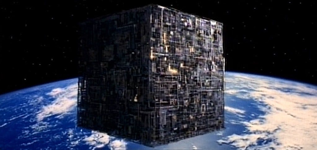 Image result for borg cube star trek"