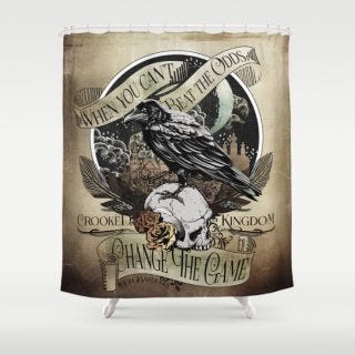 crooked-kingdom-by-leigh-bardugo-shower-curtain-by-evie-seo