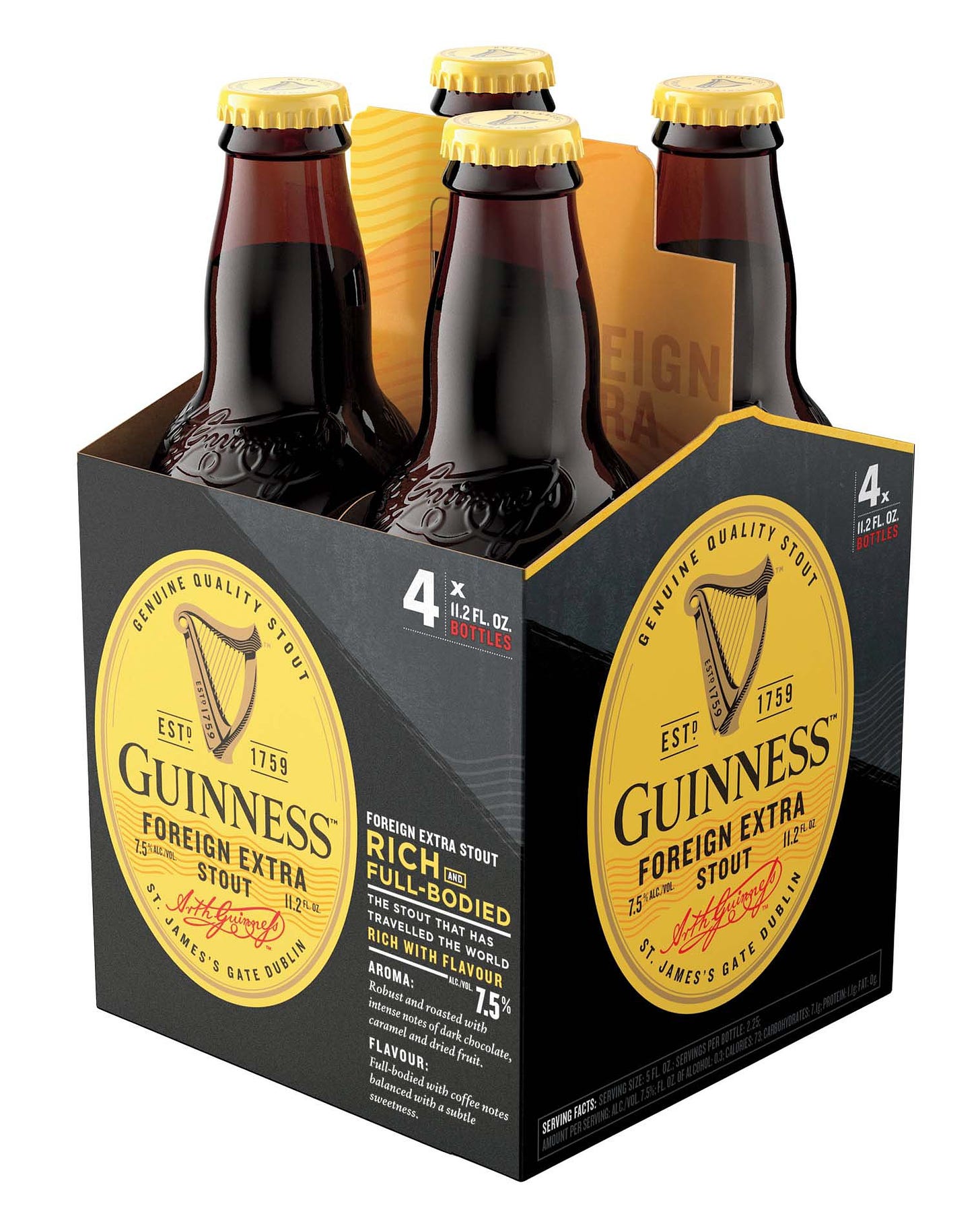 Guinness Foreign Extra Stout Beer 11.2 oz Bottles ‑ Shop Beer at H‑E‑B