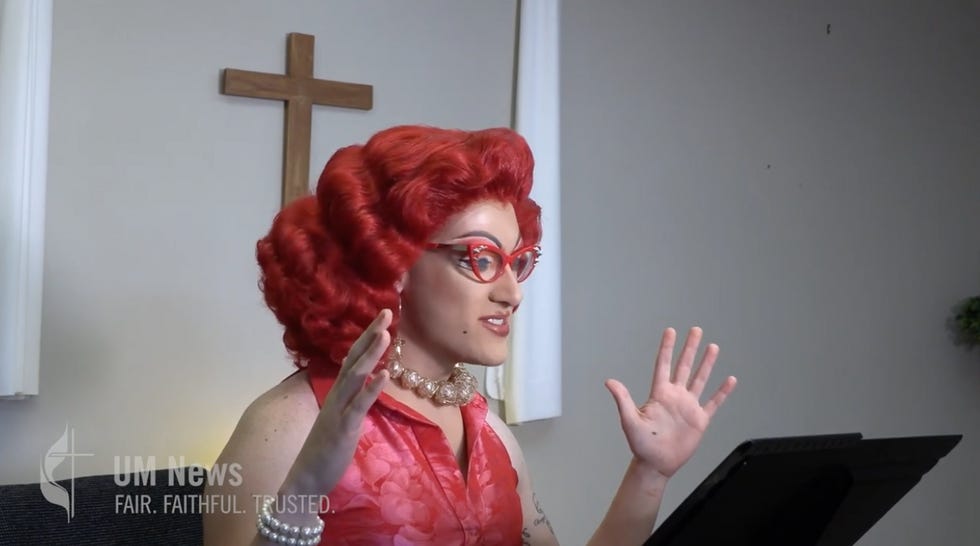 Drag queen pastor declares 'God is nothing' in blasphemous profanity ...