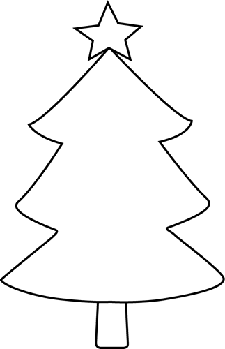Christmas tree black and white black and white blank christmas tree clip  art - WikiClipArt