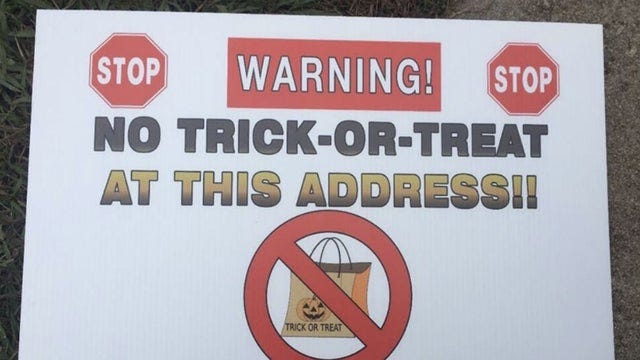 Sex offenders sue Georgia sheriff over 'no trick-or-treat' signs