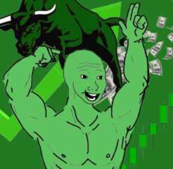 Green Wojak Bull Market | Green Wojak | Memes, Know your meme, Bull