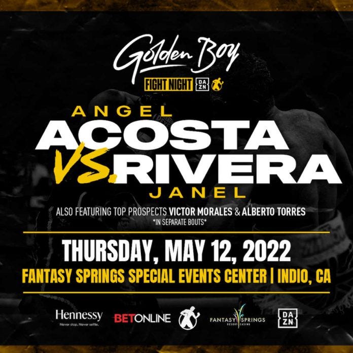 Angel Acosta vs Janiel Rivera | Boxing Event | FIGHTMAG