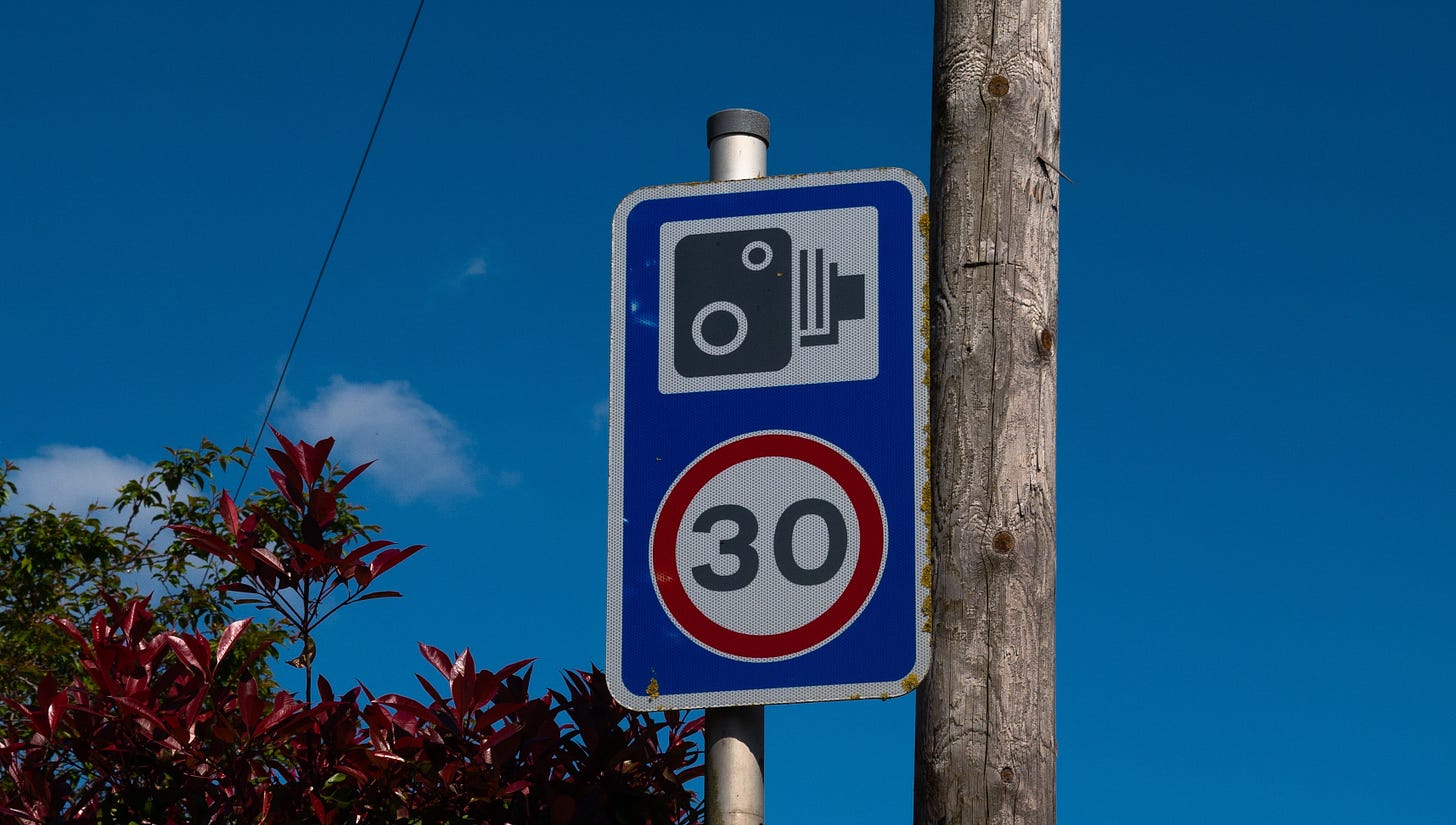 Speed camera sign Photo by Matt Seymour on Unsplash