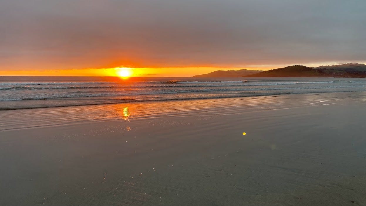 Photo of sunrise at the beach