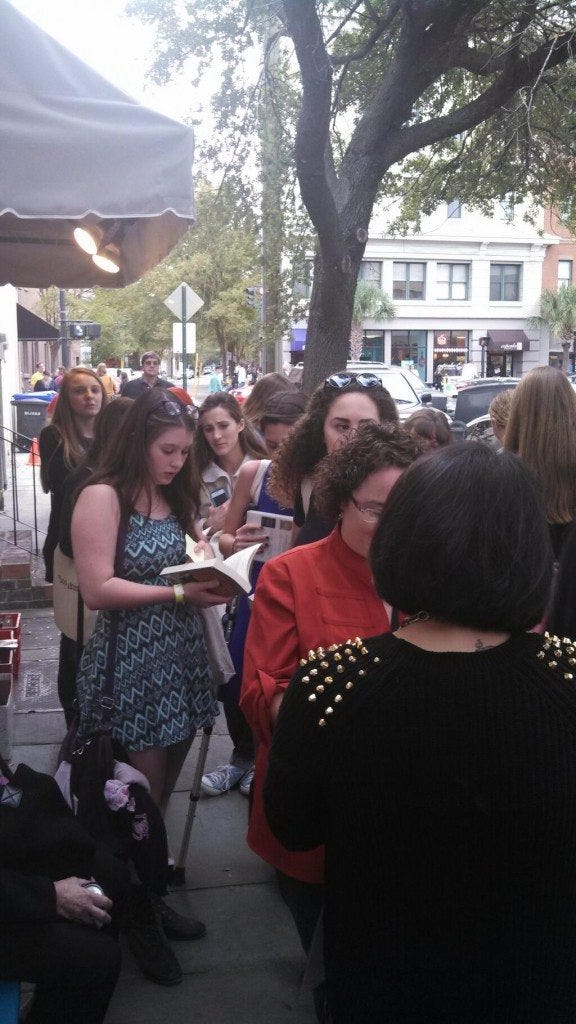 Marie's Impromptu Signing Line