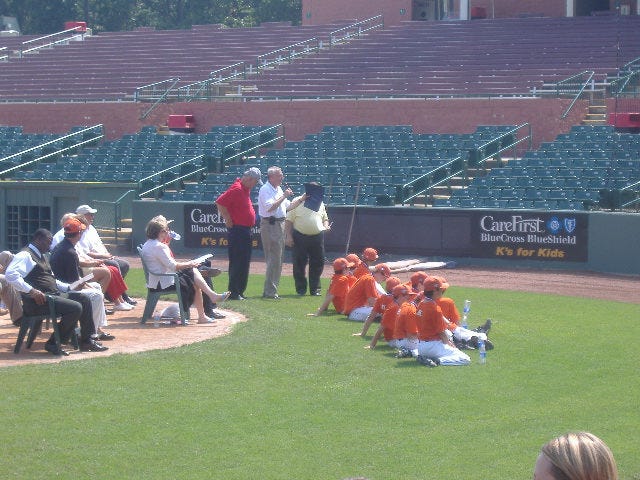 From left, Delegates Page Elmore, Jim Mathias, and the obscured one is Norm Conway. Sorry about that Norm!