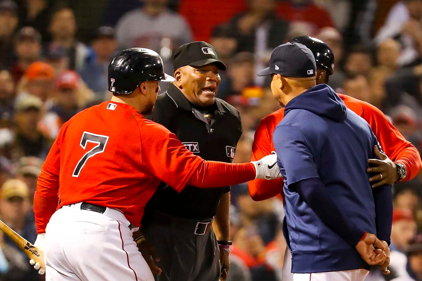 Red Sox, Astros both have reason for beef with Game 4 umpire Laz Diaz
