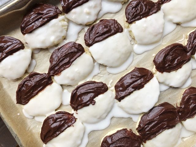 Black-and-white cookies