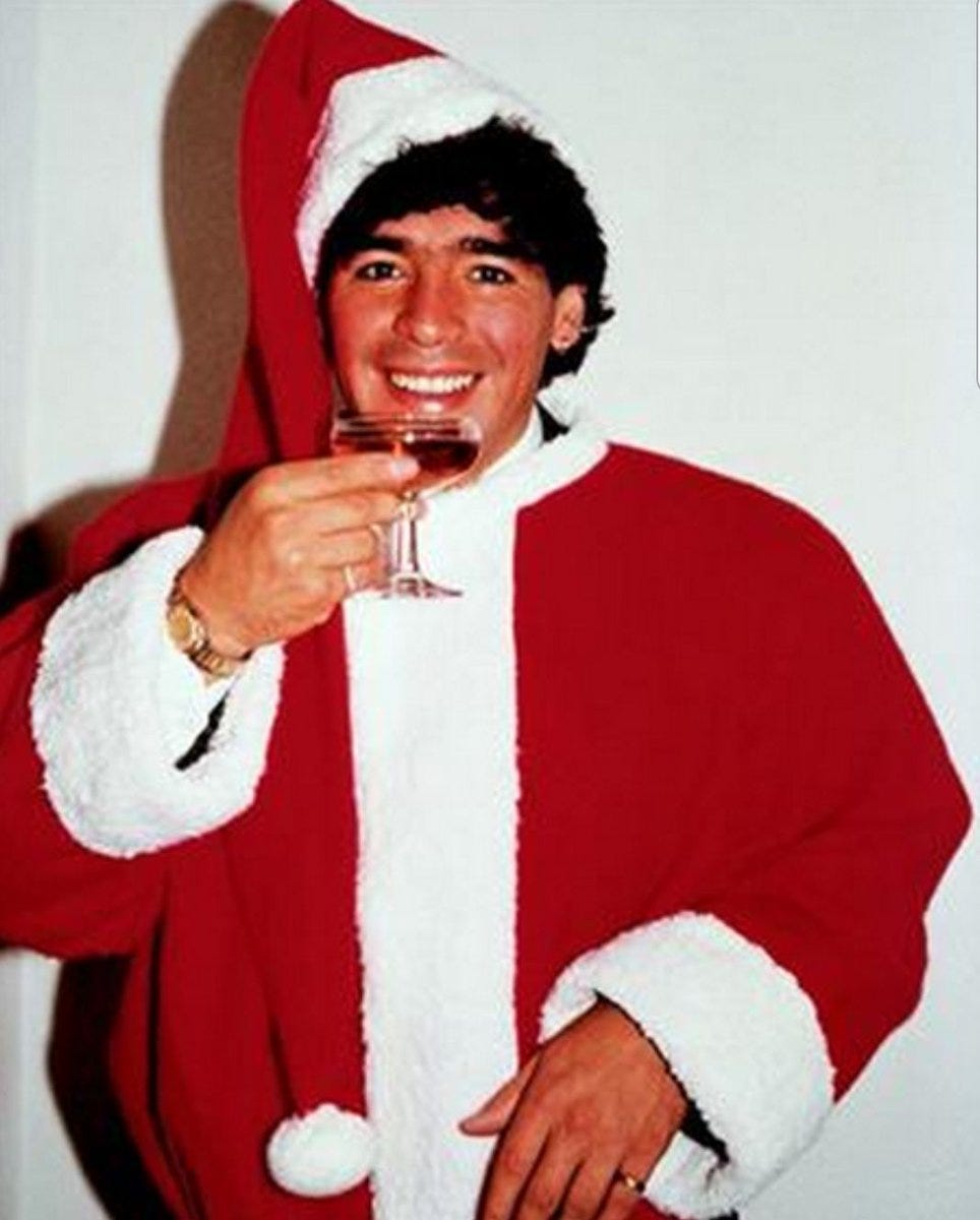 Image result for diego maradona christmas