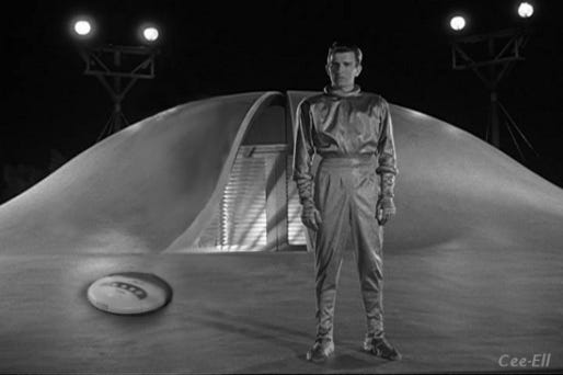 Michael Rennie as Klaatu in the classic 1951 Science-fiction movie 