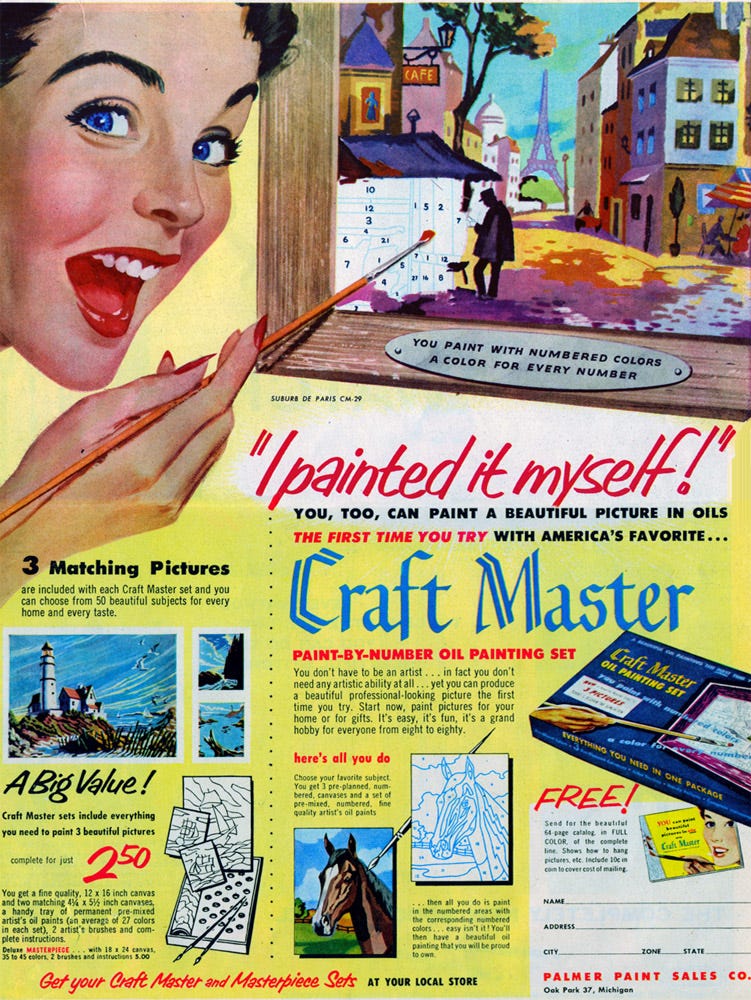 Dan Robbins paint-by-numbers craft master 