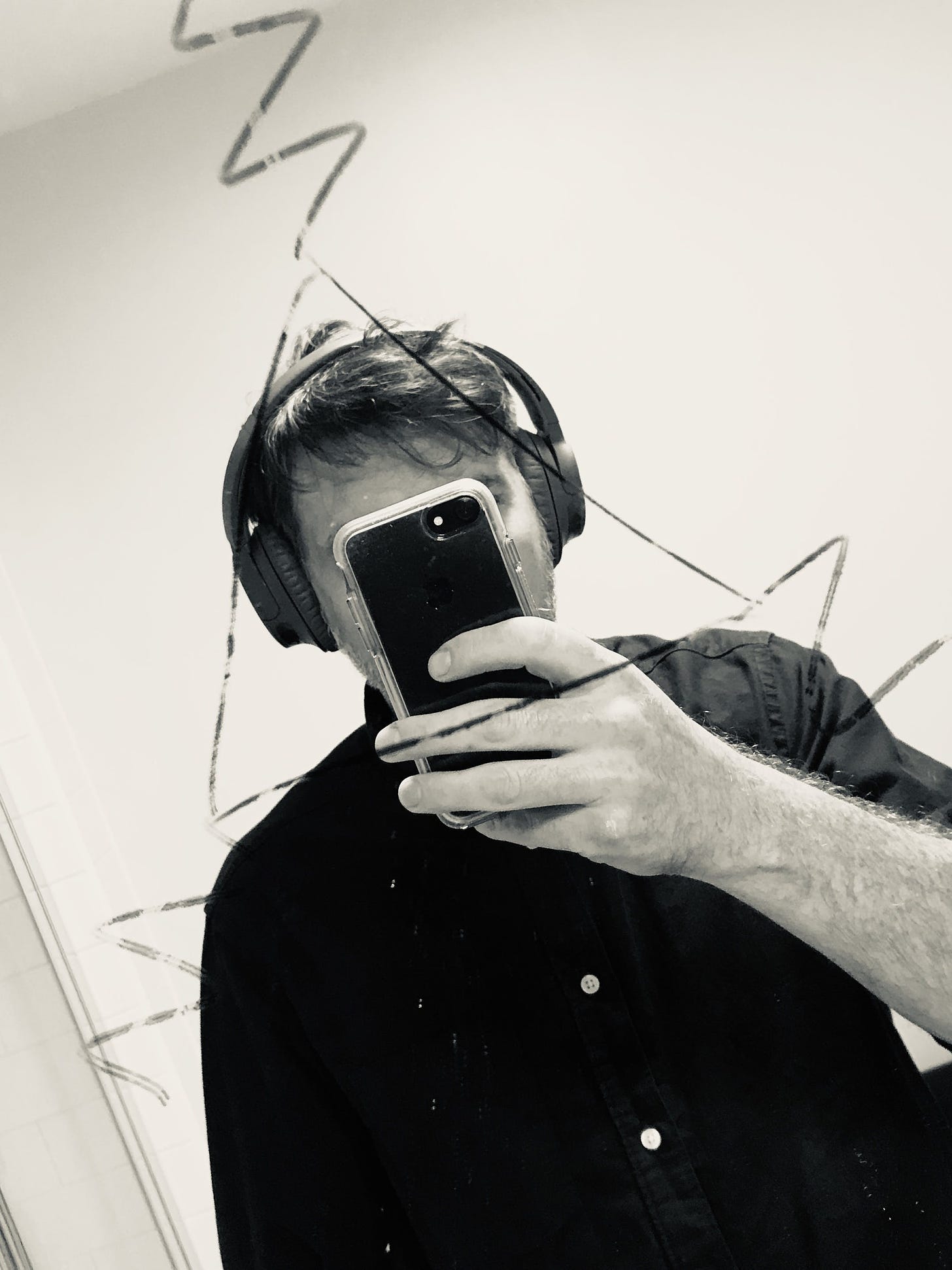 Man taking a selfie in the mirror
