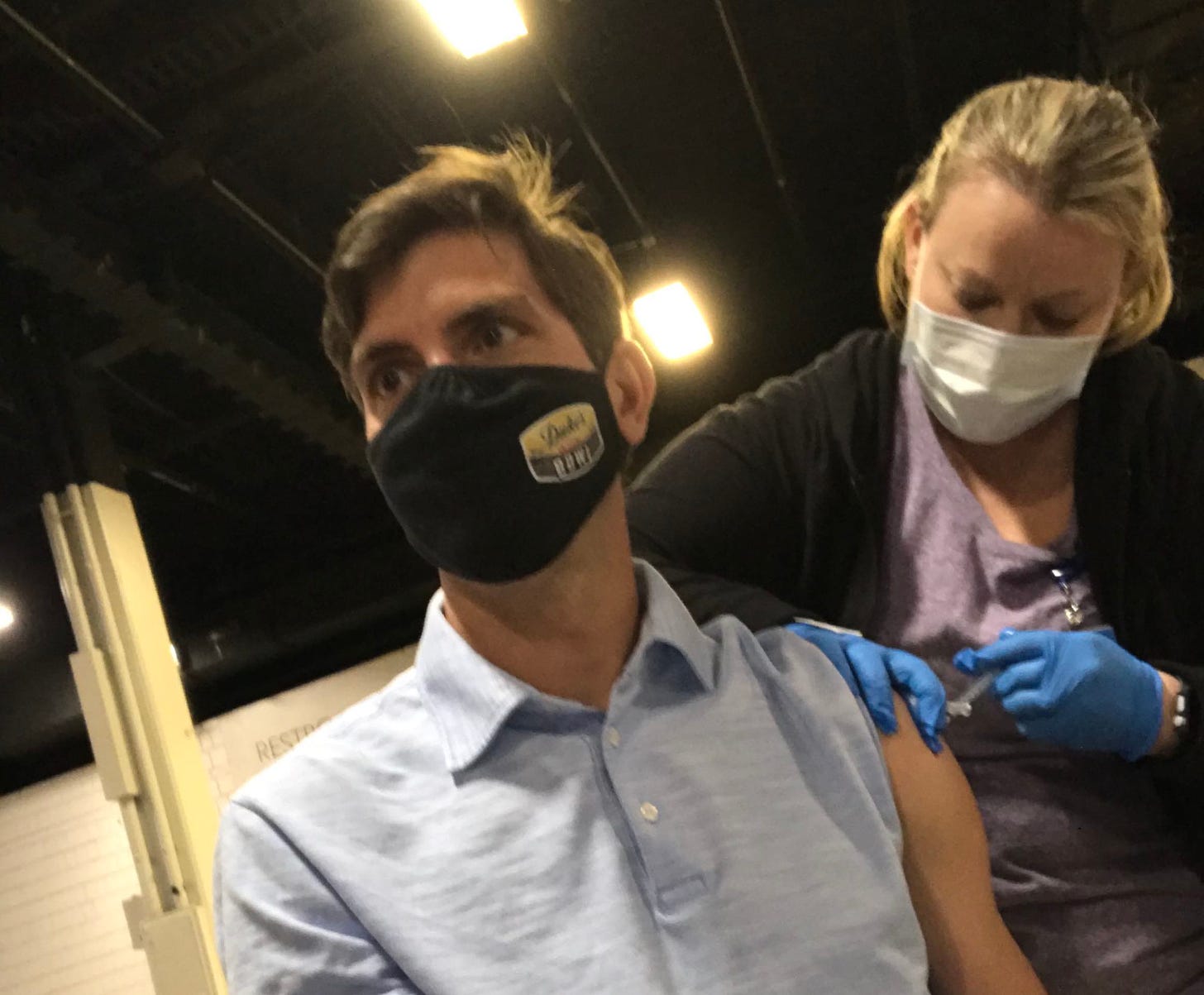 jeremy gets vaccine