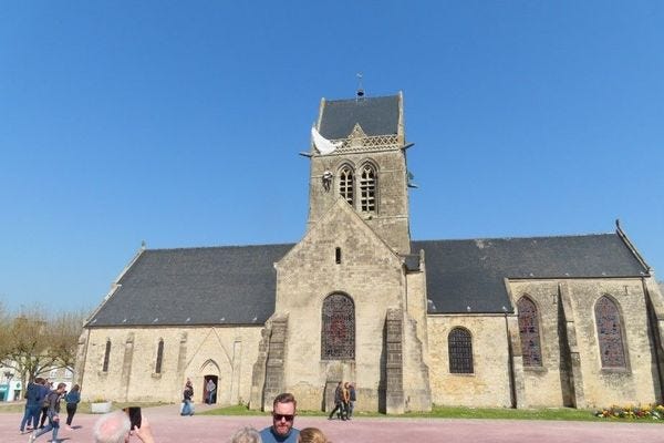 The church at Sainte Mère Eglise