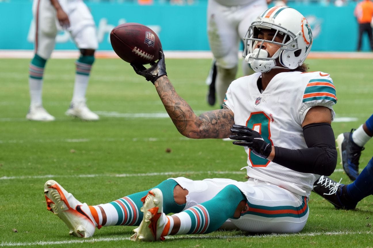 Miami Dolphins WR Will Fuller V suffers hand injury, ruled out Sunday vs.  Tampa Bay