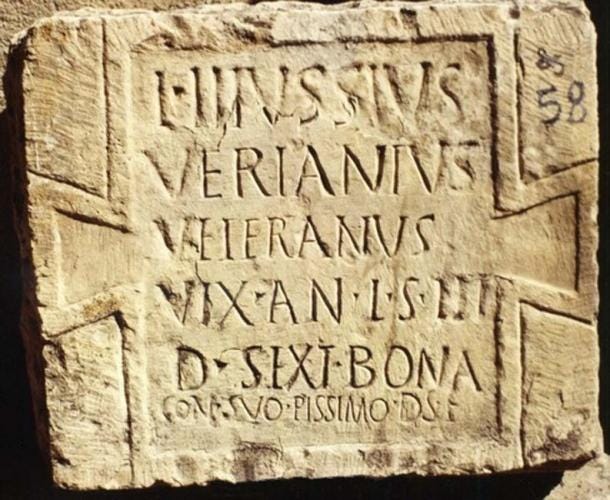 Roman inscription at Teveste (Alföldy, G / CC BY-SA 3.0)