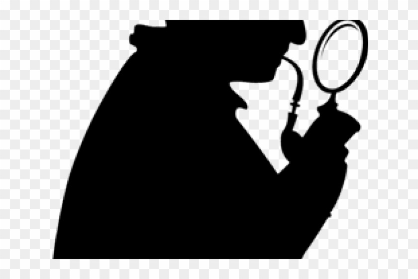 Sherlock Holmes Clipart Curiousity - Magnifying Glass Sherlock Holmes -  Free Transparent PNG Clipart Images Download