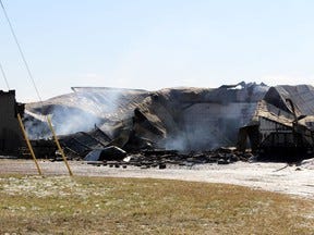 The Ontario Fire Marshal will not be investigating an early-morning barn blaze that killed about 100 cattle and caused as much as $1 million in damage at an Egremont Road dairy farm on Thursday, Feb. 24, 2022 in Warwick Township, Ont. Terry Bridge/Sarnia Observer/Postmedia Network
