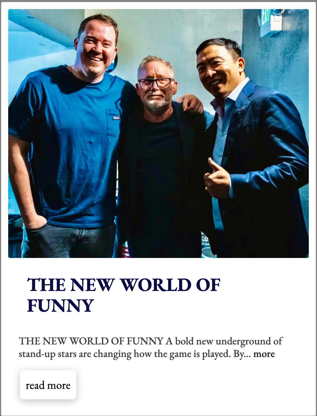 New World of Funny cover