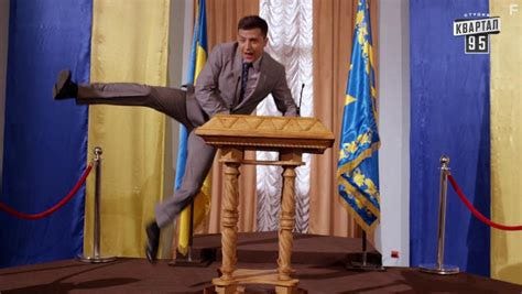 Volodymyr Zelensky, elected as Ukraine's president, plays the role on ...