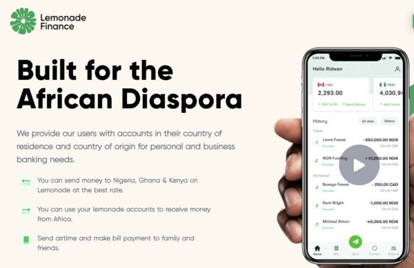 Lemonade Finance Raises $725K In Pre-Seed Round To Change Cross-Border Financial Services For Africans Abroad - Tech Nova