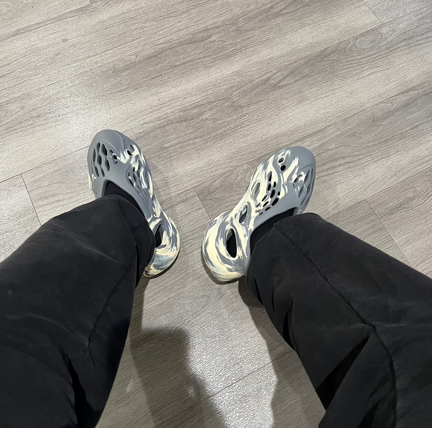 On Feet Yeezy Moon Grey Yeezy Foam On Feet