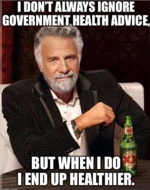 xx dont always ignore government health advice end up healthier