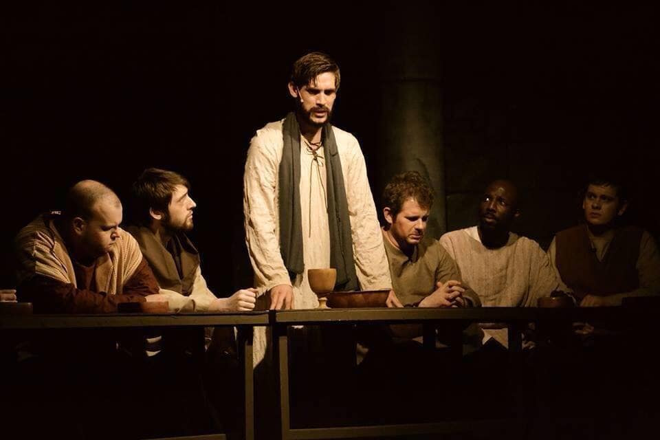 Ryan performing as Jesus in his production "Christ and His Companions"