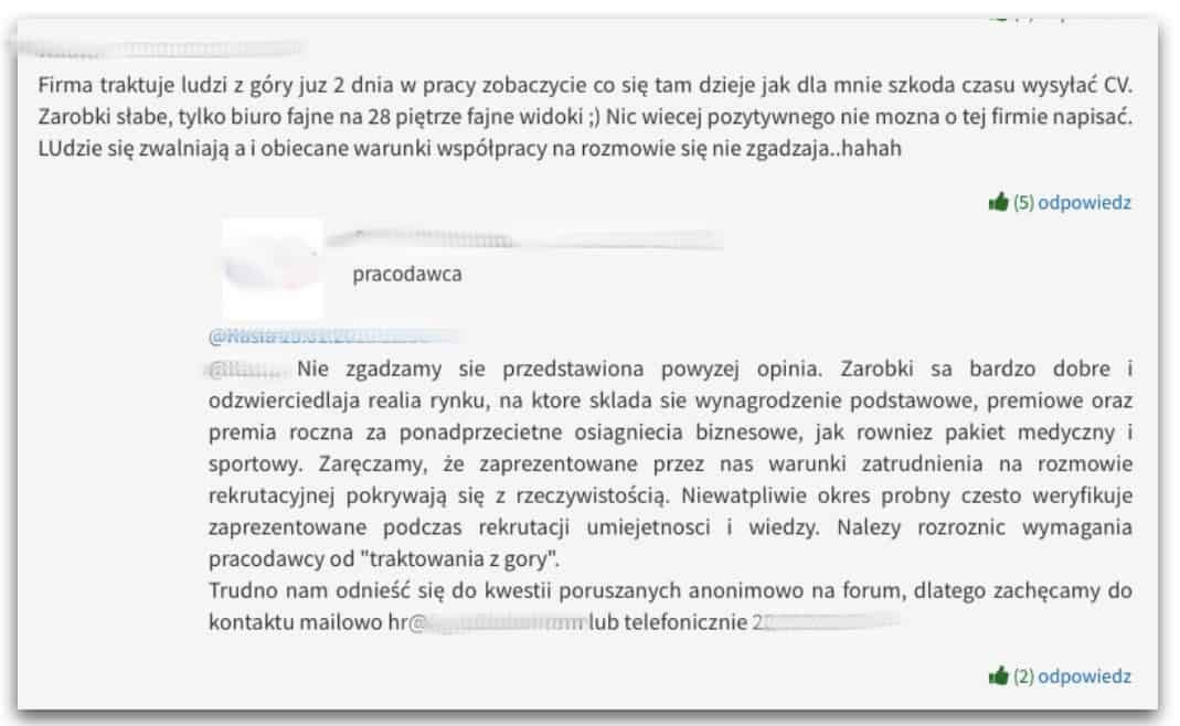 Anonimowe opinie o pracodawcach na Gowork - poradnik systemu ATS Element