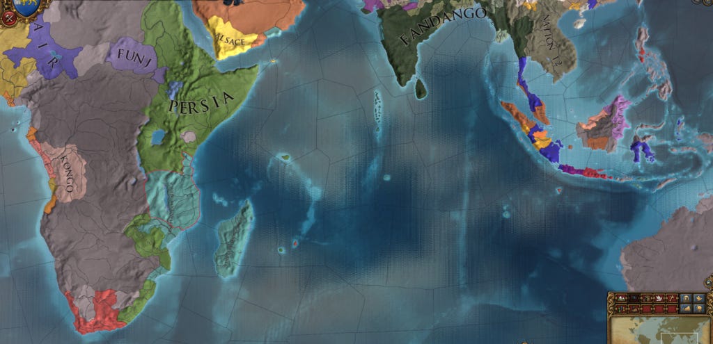 Indian Ocean, 1524