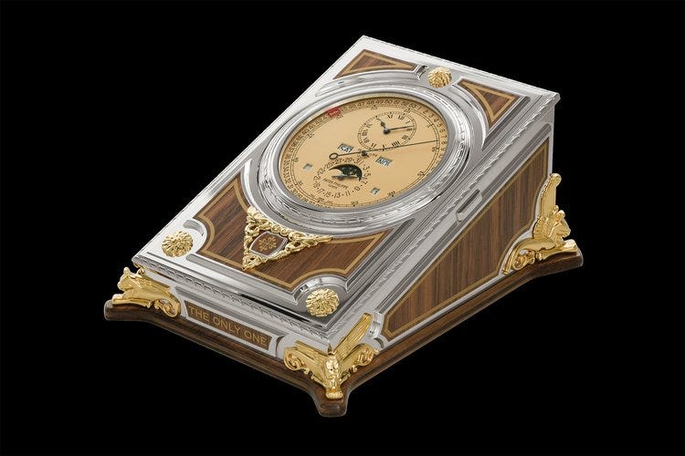 patek philippe desk clock for only watch