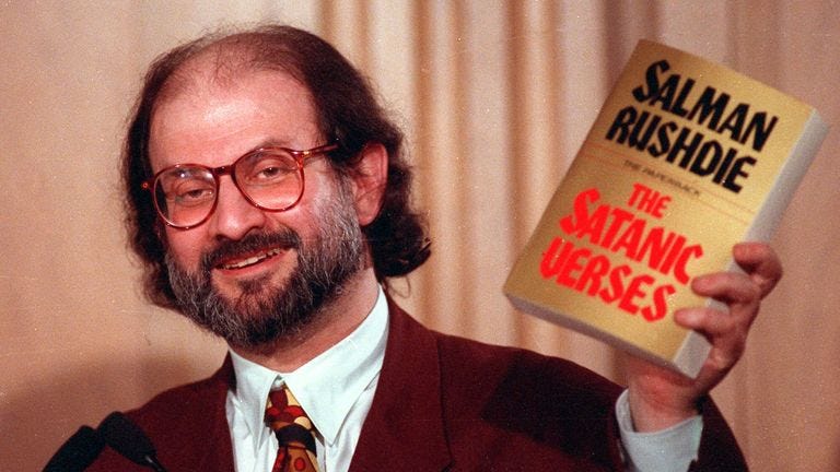 Sir Salman Rushdie: Satanic Verses author 'stabbed' on stage at event in  New York | US News | Sky News